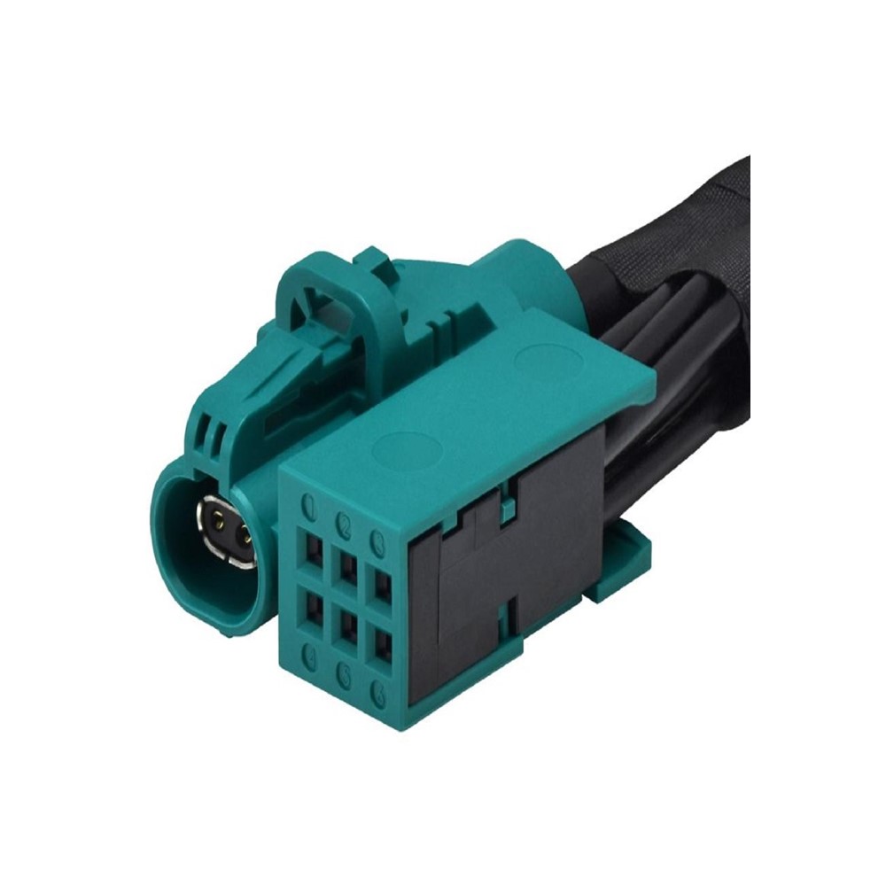 Metabee H-MTD+MQS 2P+6P Code E Jack to Jack Twisted-Pair Differential Cable, 26AWG+20AWG, 100Ohm, 1m
