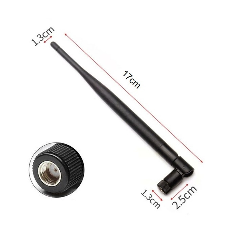 Metabee 2.4/5.8GHz 6dBi Kippen Schwenkgummi Ente WiFi Antenne, RP-SMA Stecker