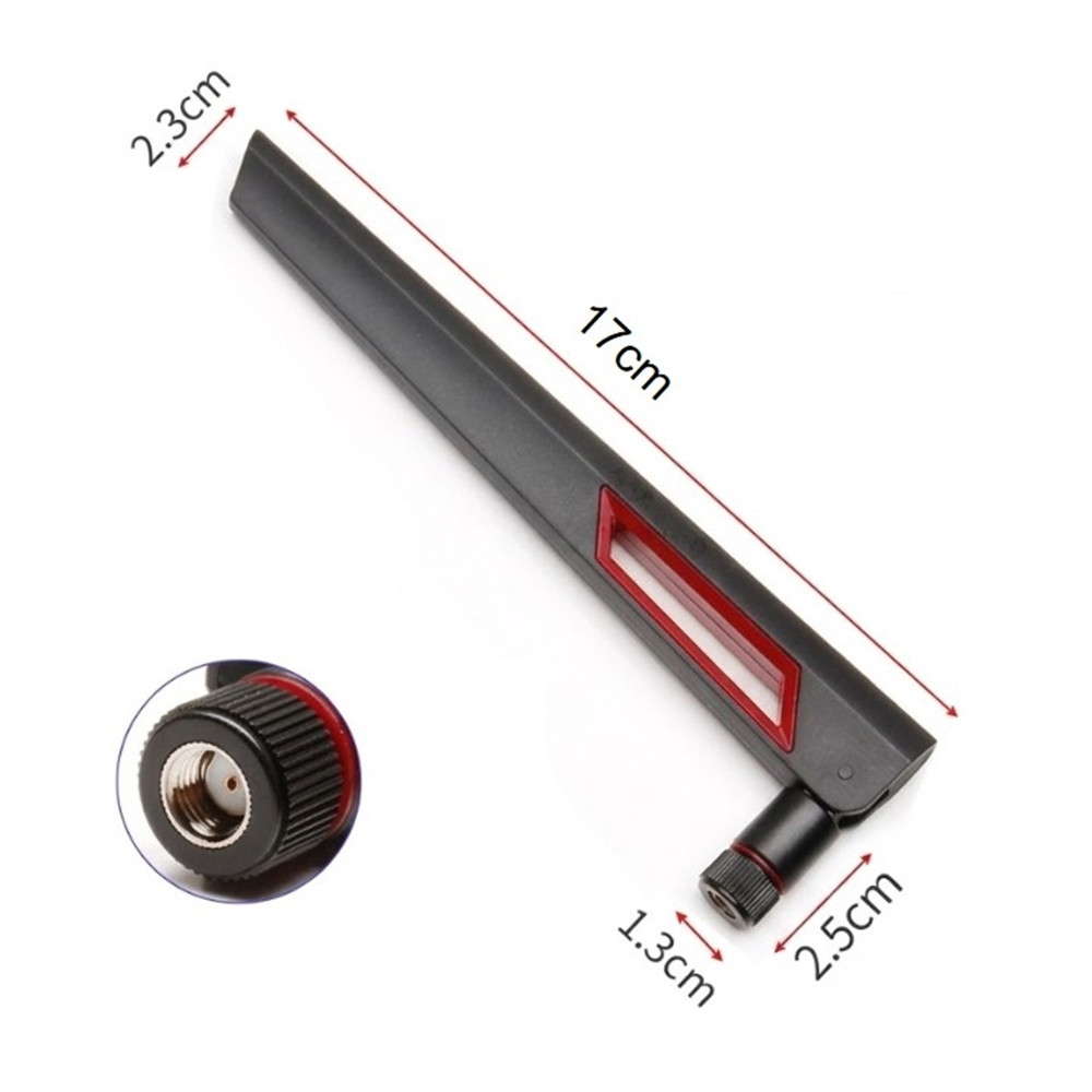Metabee 2.4/5.8GHz 10dBi Dual Band Faltbare Gummi Ente WiFi Antenne, RP-SMA Stecker, Schwarz