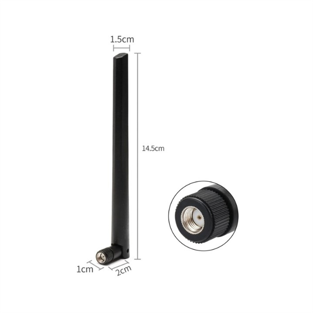 Metabee 2.4/5.8GHz 5dBi Dual Band Faltbare Gummi Entenantenne für WiFi, RP-SMA Stecker