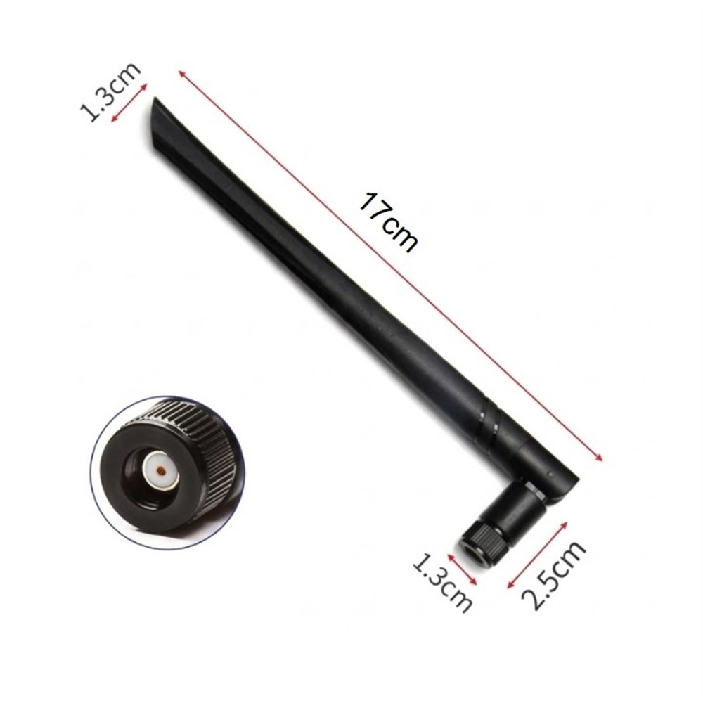 Metabee 2.4/5.8GHz 10dBi Dual Band Omnidirektionale Gummi Entenantenne, RP-SMA Männlich, Schwarz