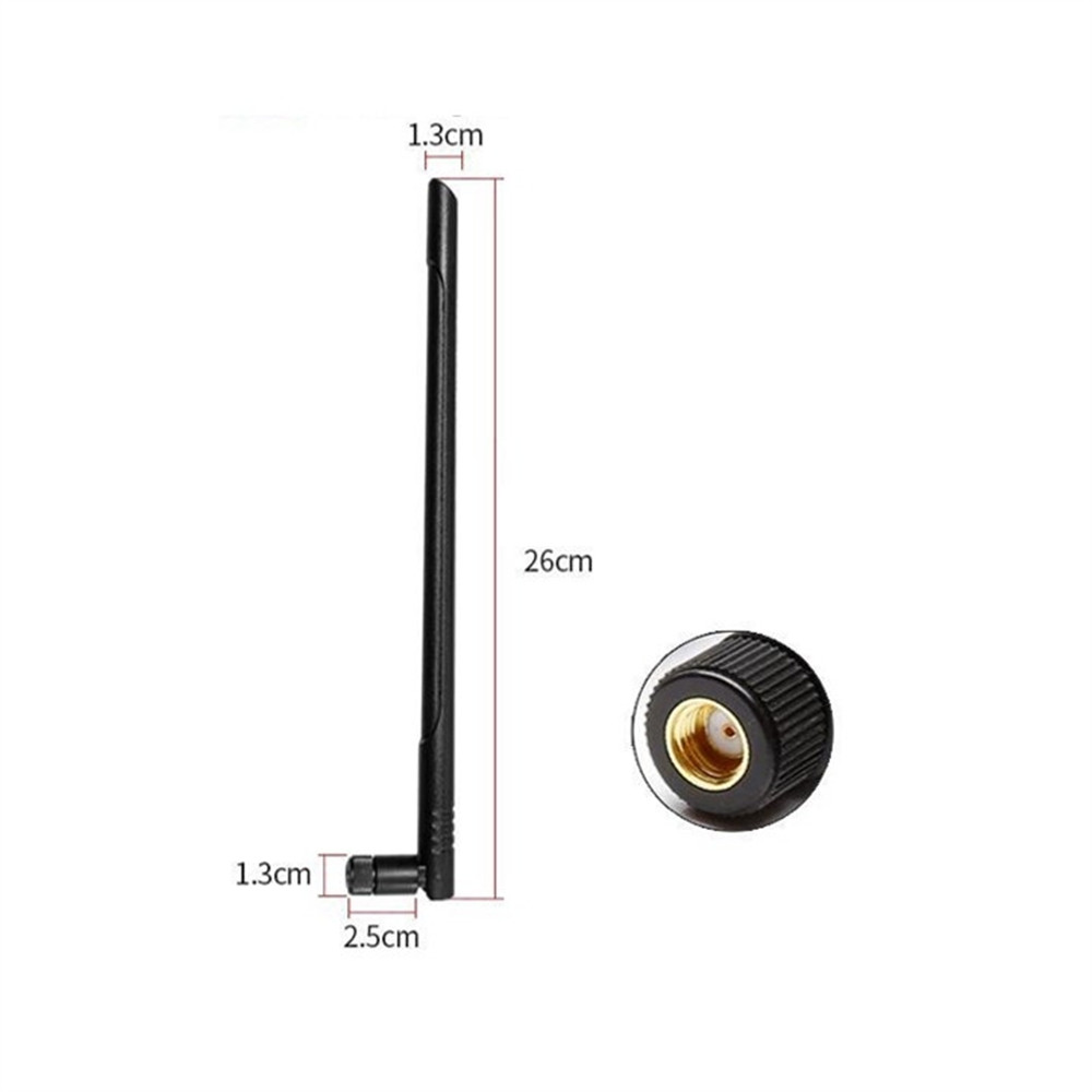 Metabee 2.4/5.8GHz 5dBi Kippen Schwenkgummi Ente WiFi Antenne, RP-SMA Stecker, Omnidirektional