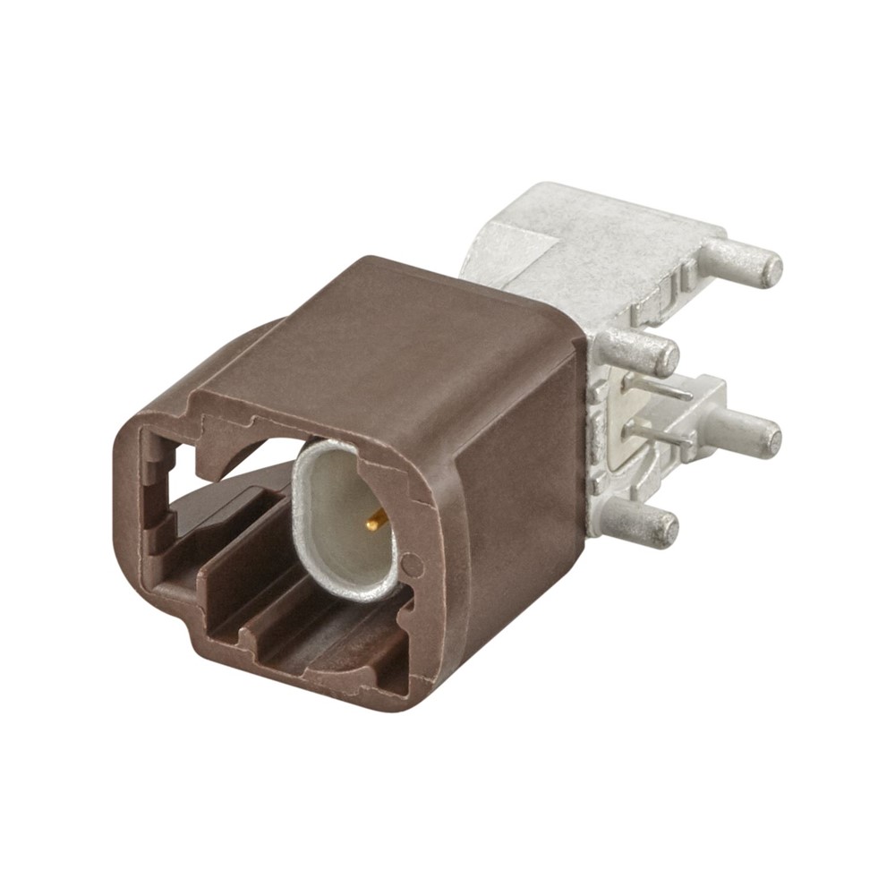Metabee H-MTD 2 Pin Code F Through-Hole PCB Plug Connector, 100Ω, DC-10 GHz, RA, Compatible with E6S20A-40MT5-F