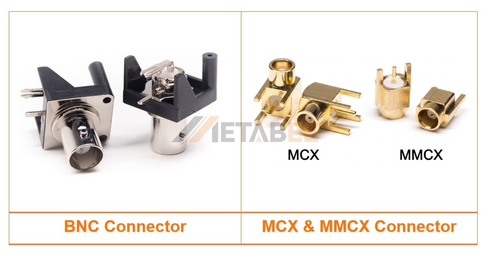 BNC vs MCX MMCX micro coax connectors comparison